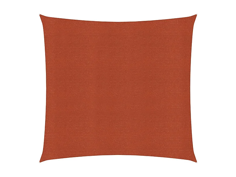 Zonnezeil 160 g/m² vierkant 2,5x2,5 m HDPE terracottakleurig BE847506