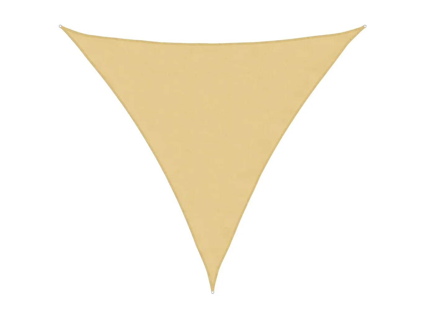 Voile d'ombrage sable 4x4x4 m 100 % polyester oxford FR45368