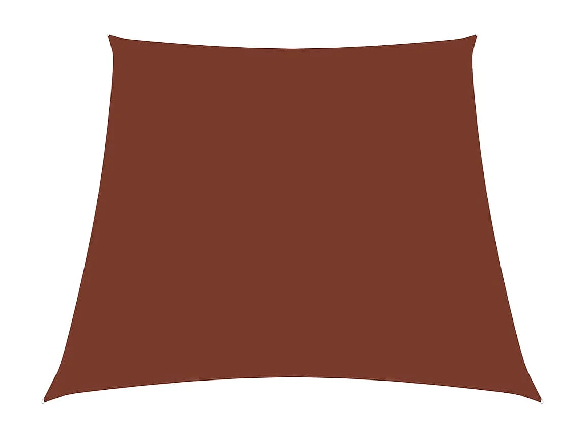 Zonnezeil trapezium 2/4x3 m oxford stof terracottakleurig BE988011