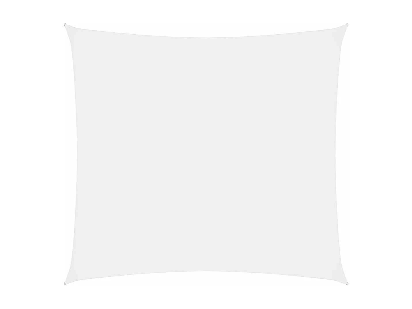 Voile d'ombrage Tissu Oxford carré 3,6x3,6 m Blanc FR30286