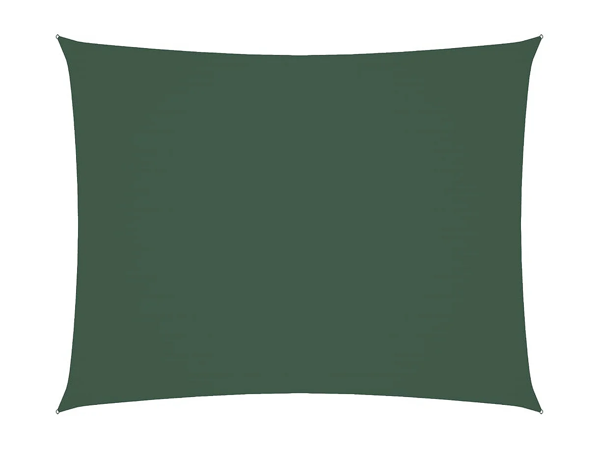 Toldo de vela rectangular tela oxford verde oscuro 3x6 m ES951609