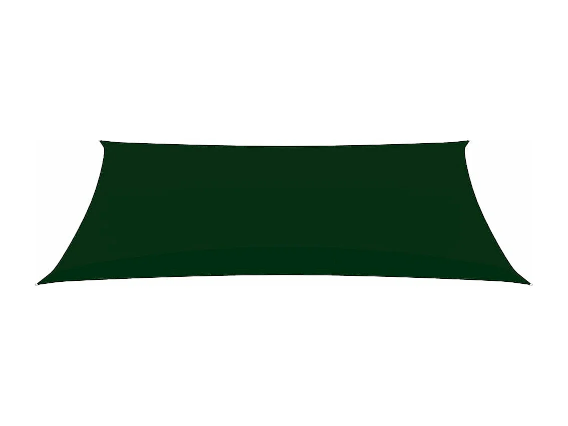 Toldo de vela rectangular tela oxford verde oscuro 3x6 m ES951609