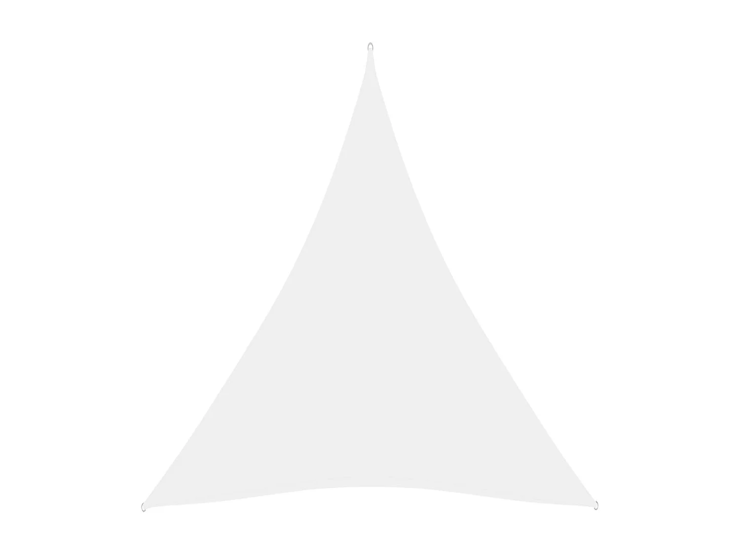 Voile d'ombrage tissu oxford triangulaire 3x4x4 m blanc FR48100