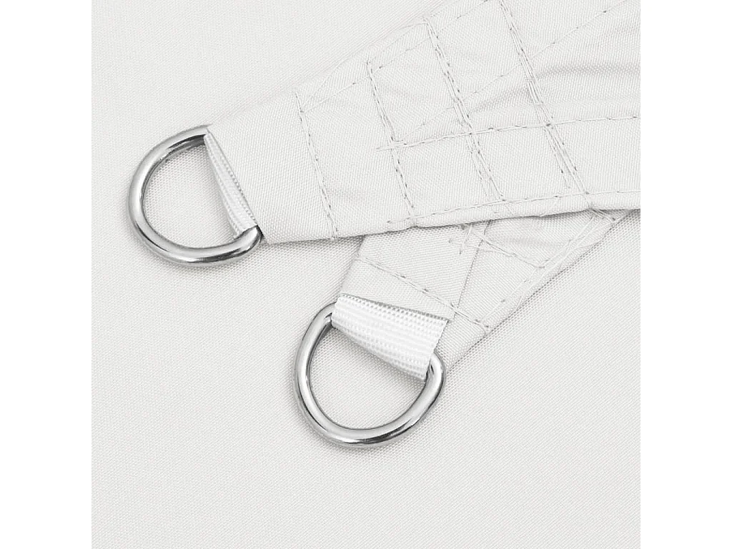 Voile d'ombrage tissu oxford triangulaire 3x4x4 m blanc FR48100