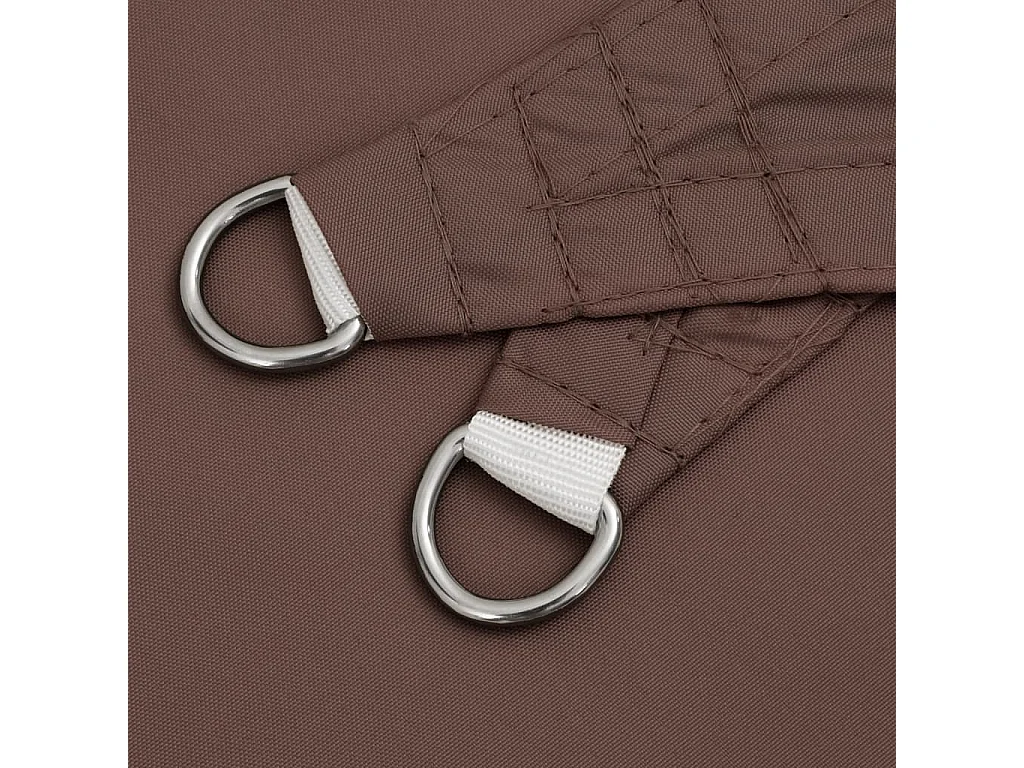 Voile d'ombrage tissu oxford rectangulaire 3x4,5 m marron FR81681