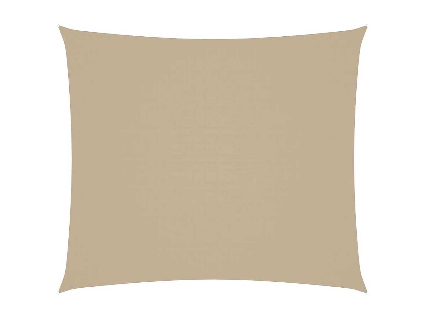 Voile d'ombrage tissu oxford rectangulaire 2,5x3 m beige FR35597