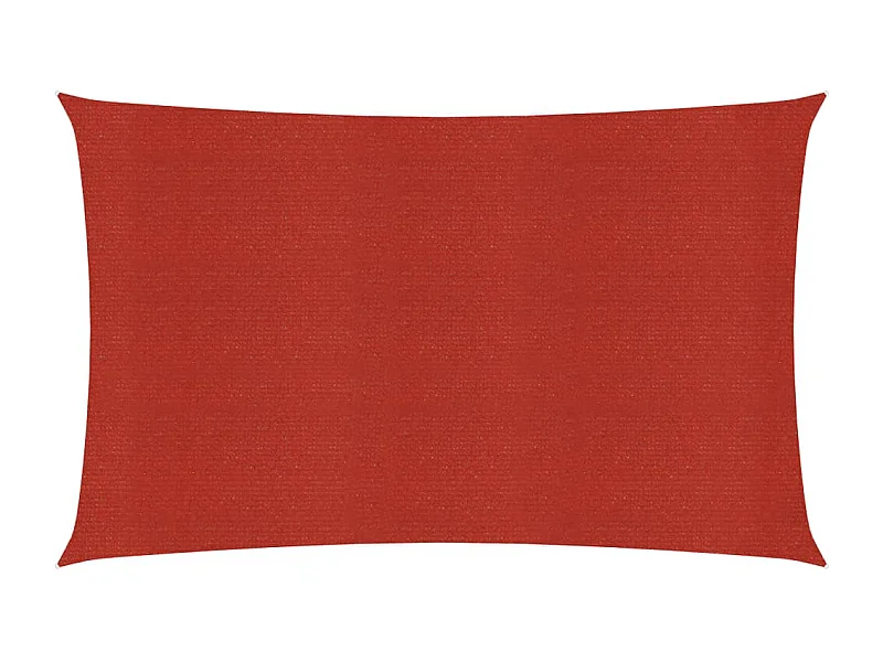 Voile d'ombrage 160 g/m² Rouge 3x5 m PEHD FR32877