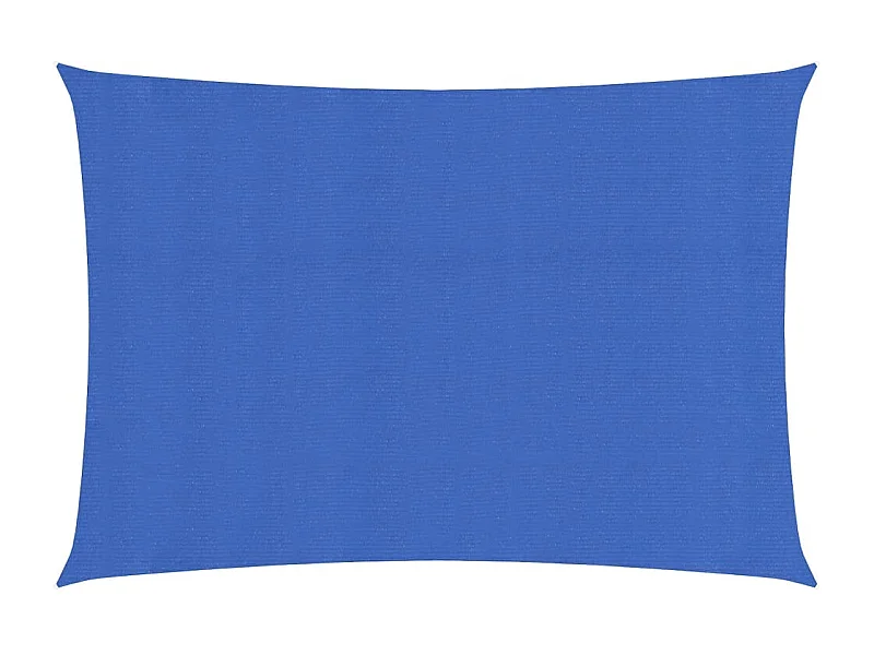 Voile d'ombrage 160 g/m² rectangulaire bleu 3x4,5 m PEHD FR23778