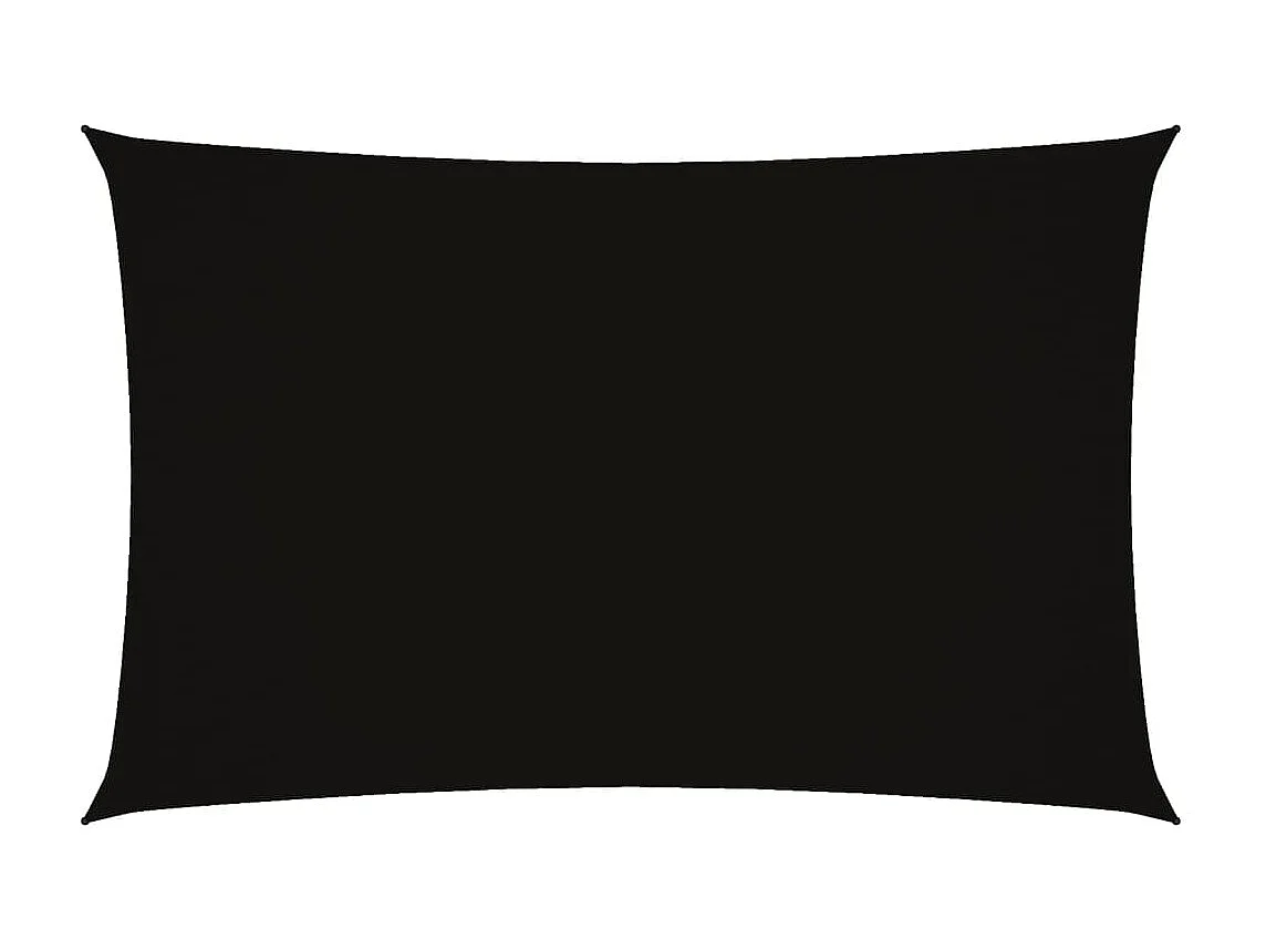 Toldo de vela rectangular tela Oxford negro 2x4,5 m ES511471