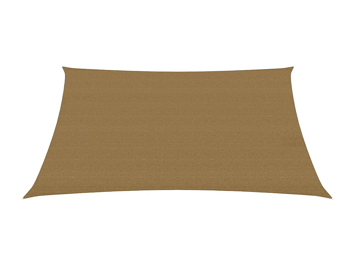 Voile d'ombrage 160 g/m² Taupe 3x4 m PEHD FR47745