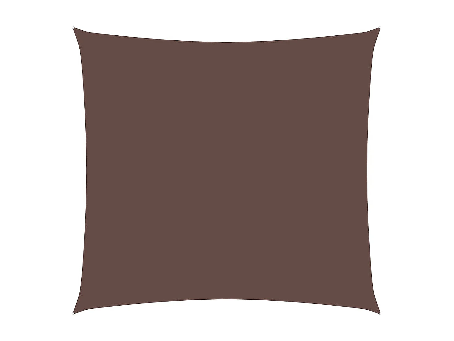 Voile d'ombrage tissu oxford carré 4,5x4,5 m marron FR92404