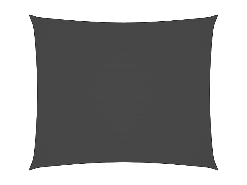 Voile d'ombrage tissu oxford rectangulaire 6x7 m anthracite FR21830