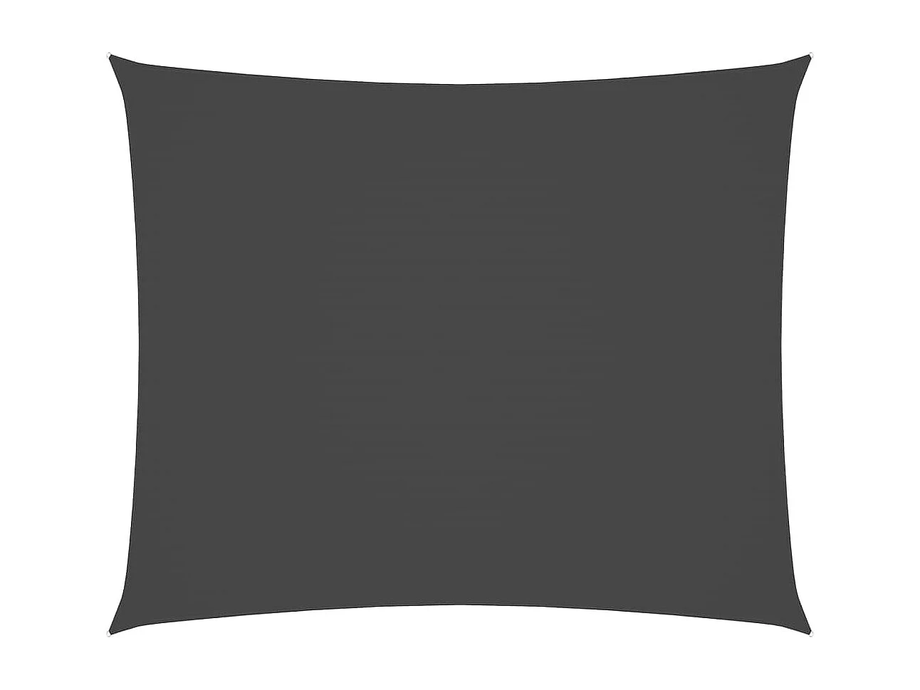 Voile d'ombrage tissu oxford rectangulaire 6x7 m anthracite FR21830