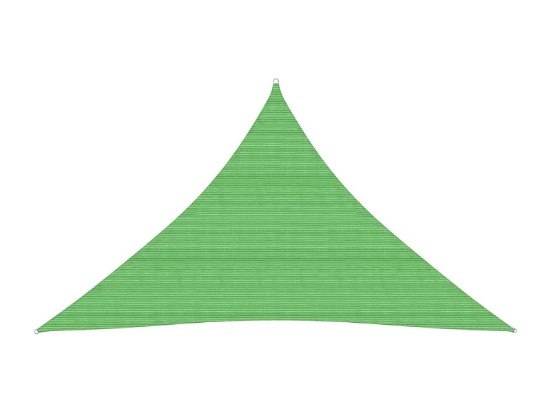 Voile d'ombrage 160 g/m² Vert clair 3,5x3,5x4,9 m PEHD FR14484