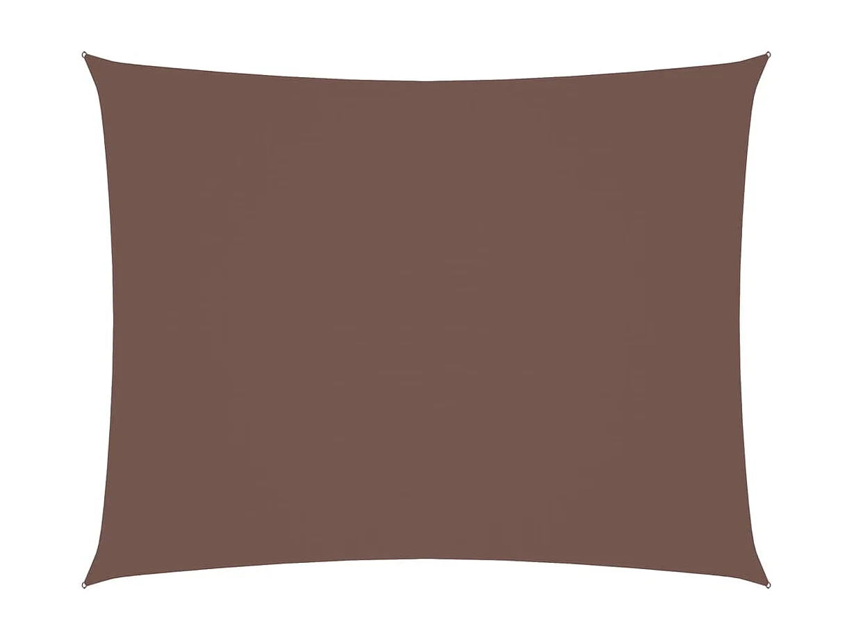 Voile d'ombrage tissu oxford rectangulaire 2x3,5 m marron FR70520