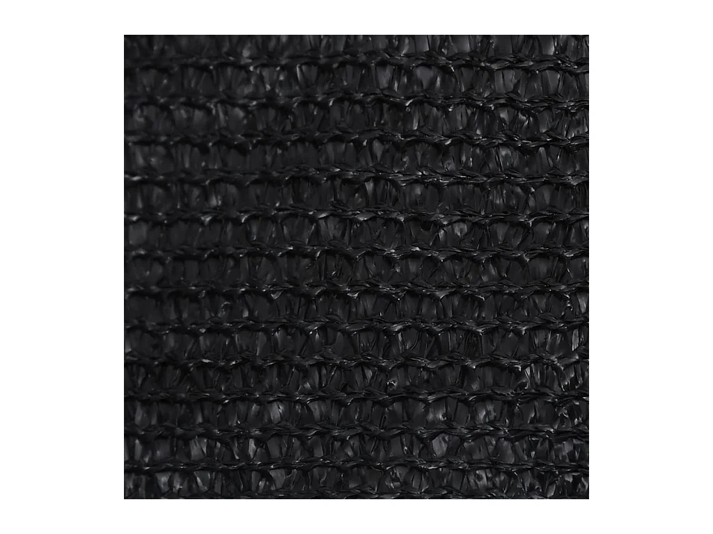 Voile d'ombrage 160 g/m² Noir 3,6x3,6 m PEHD FR71071
