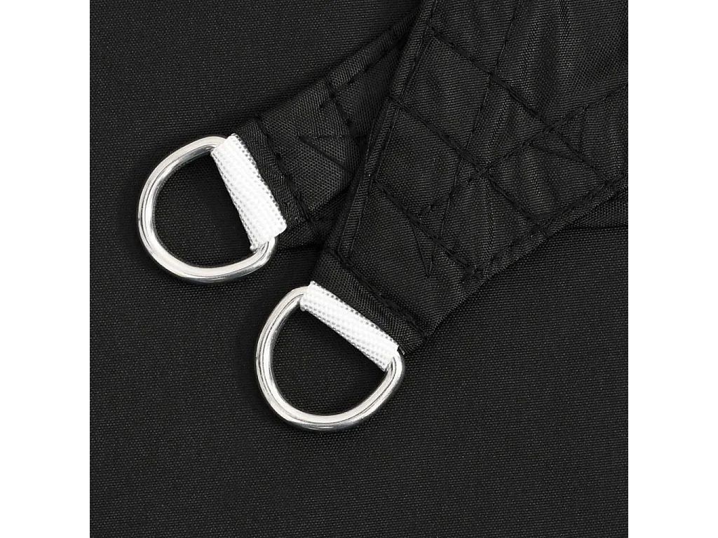 Toldo de vela triangular tela Oxford negro 5x5x6 m ES410066