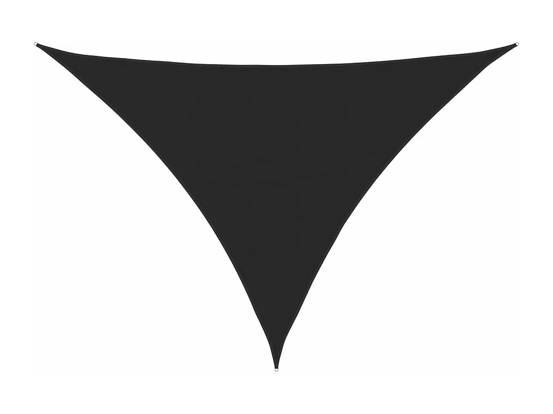 Voile d'ombrage tissu oxford triangulaire 5x5x6 m noir FR33707