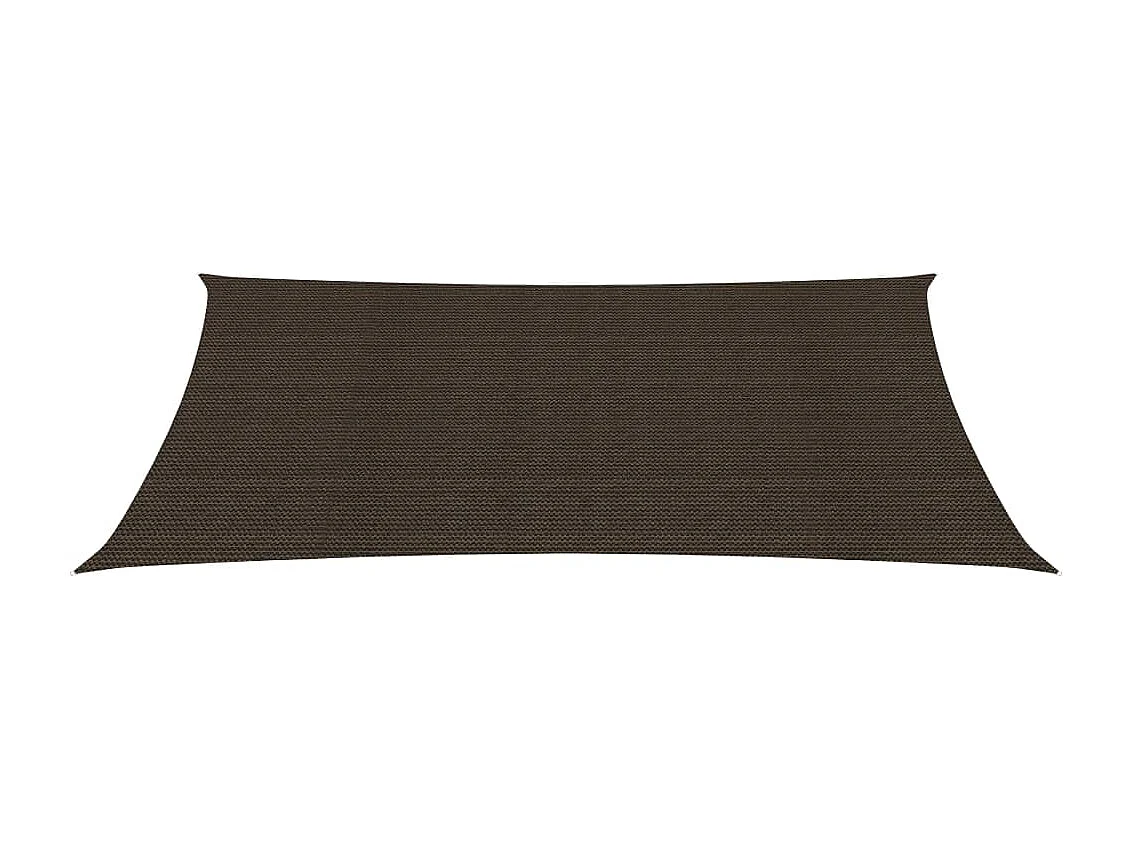 Voile d'ombrage 160 g/m² Marron 2x4,5 m PEHD FR19340