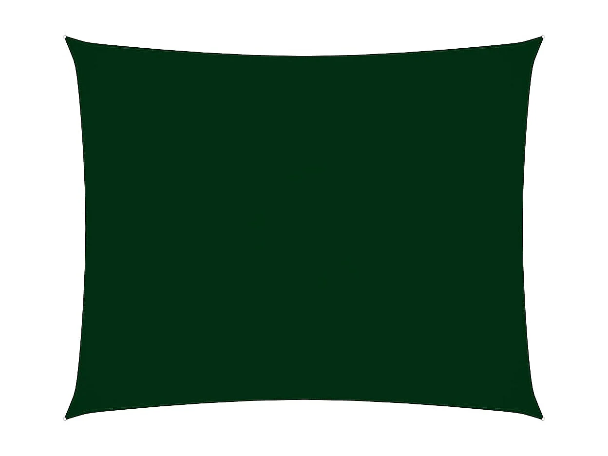 Toldo de vela rectangular tela Oxford verde oscuro 2,5x3 m ES749224