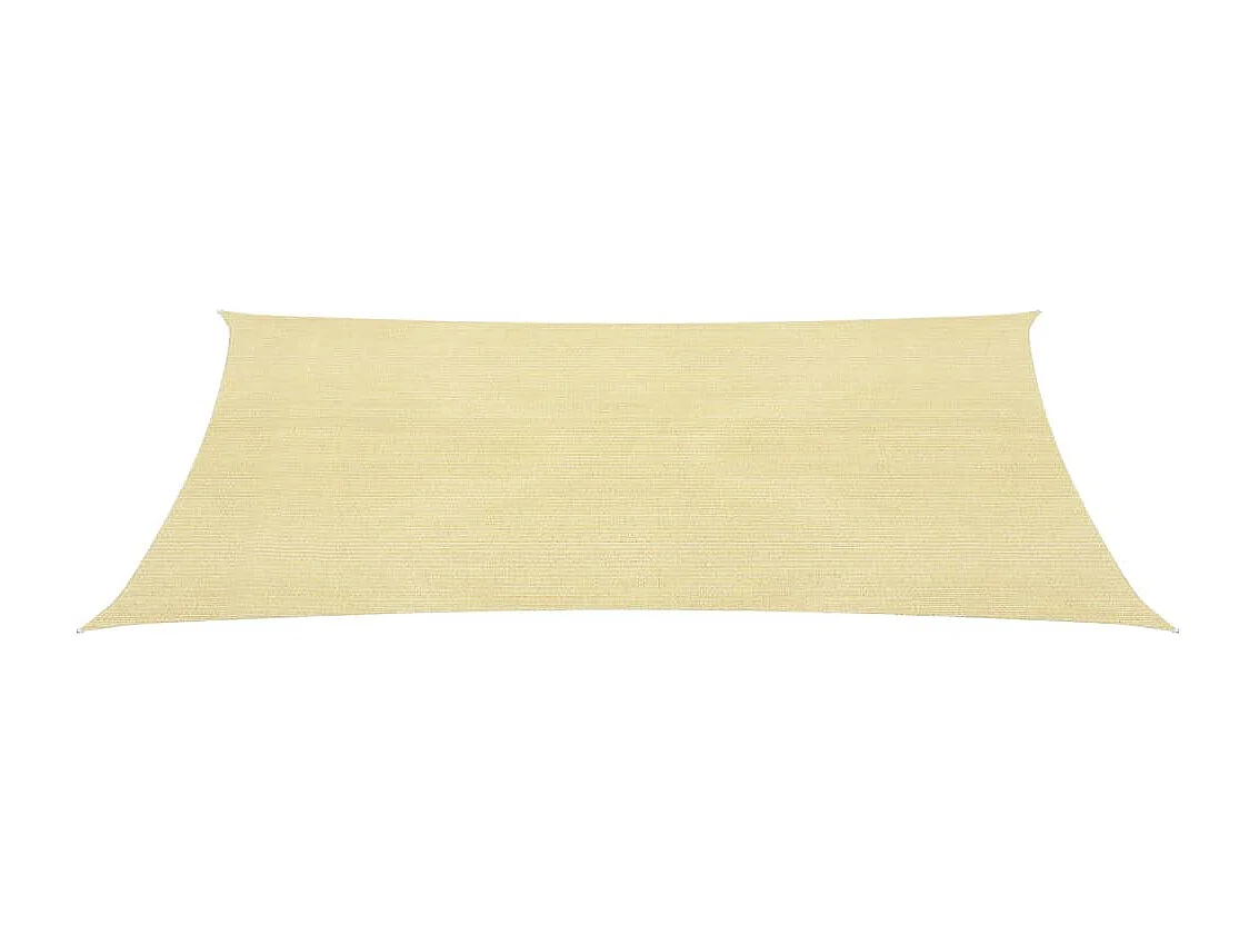 Voile d'ombrage 160 g/m² Beige 3x3 m PEHD FR96399