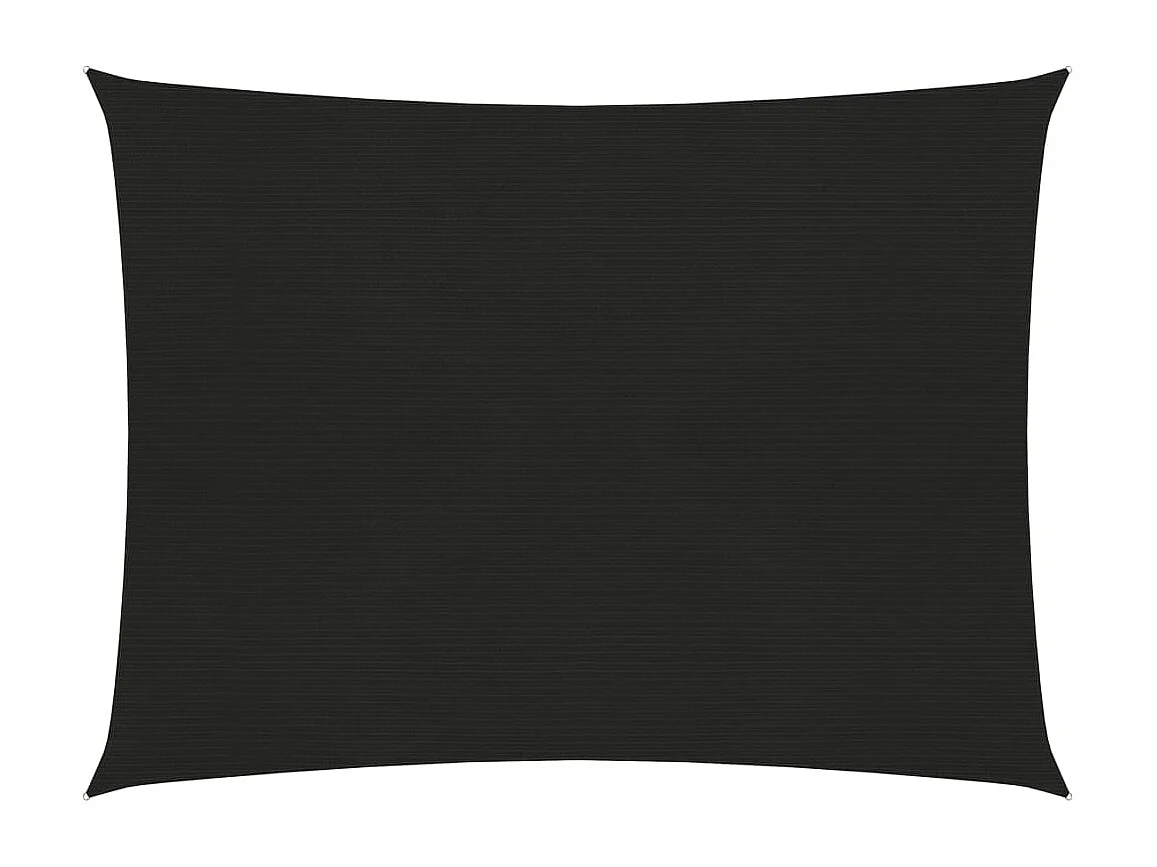Voile d'ombrage 160 g/m² Noir 3,5x4,5 m PEHD FR90770