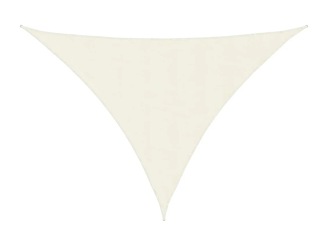 Toldo de vela triangular tela Oxford color crema 4x5x5 m ES452170