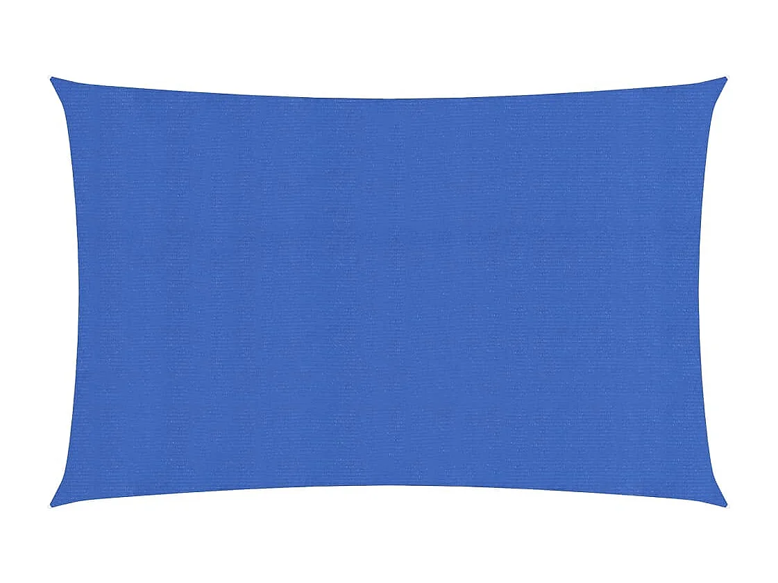 Voile d'ombrage 160 g/m² rectangulaire bleu 3x6 m PEHD FR25768