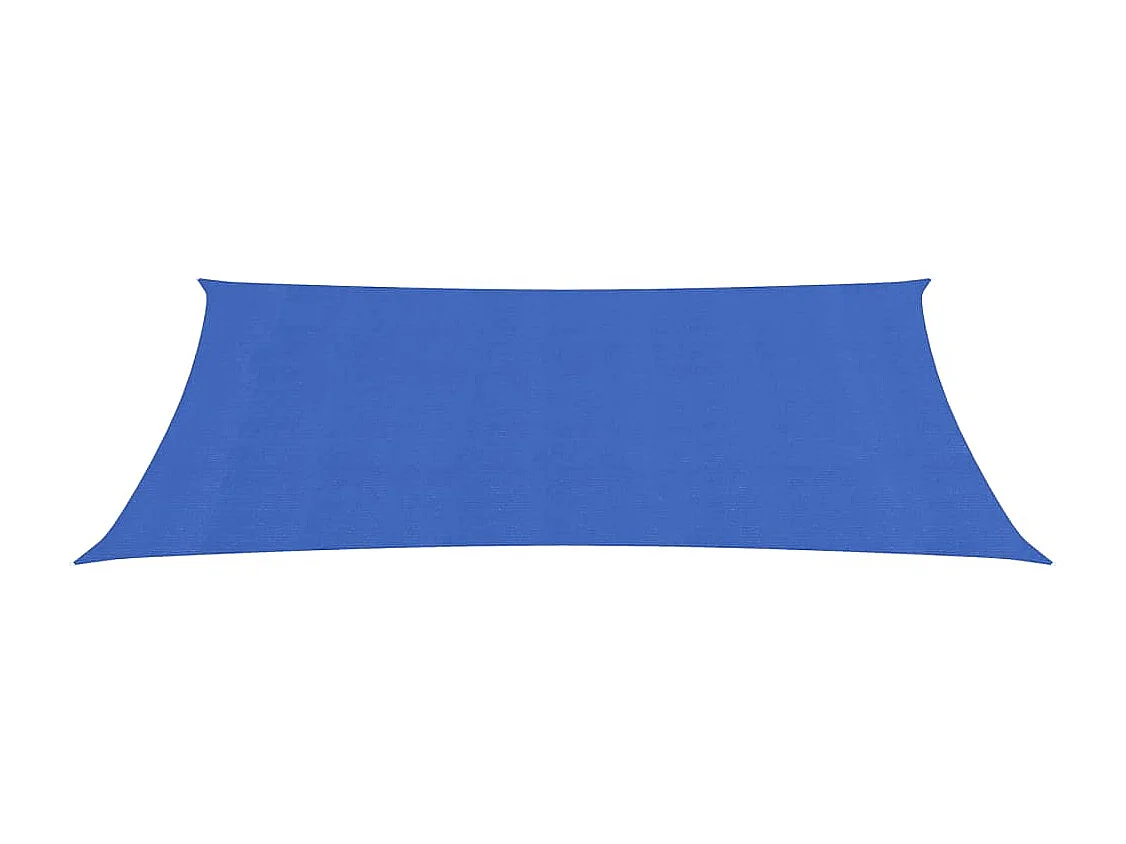 Voile d'ombrage 160 g/m² rectangulaire bleu 3x6 m PEHD FR25768