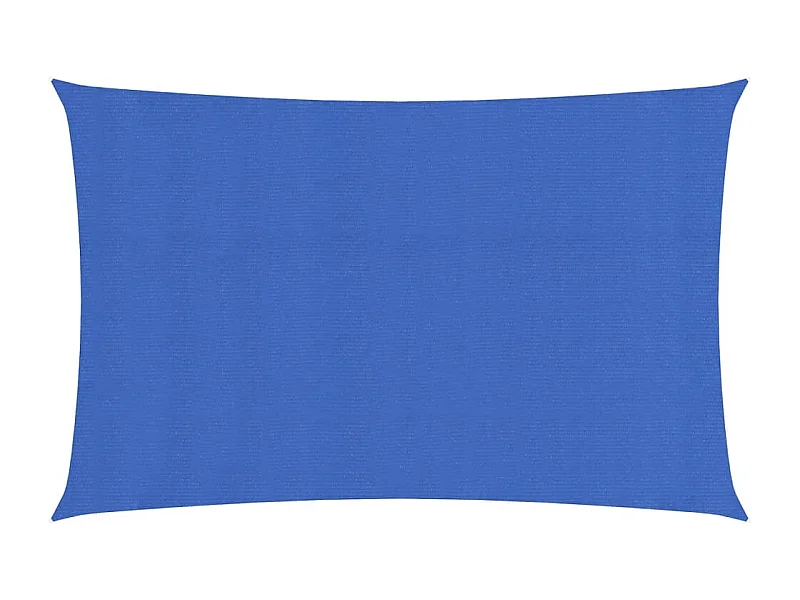 Voile d'ombrage 160 g/m² rectangulaire bleu 3x6 m PEHD FR25768