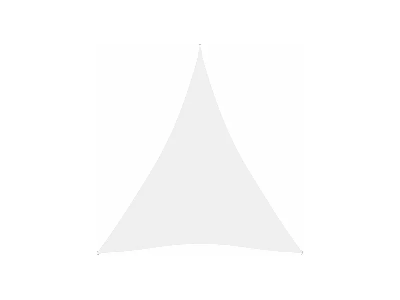 Zonnescherm driehoekig 5x6x6 m oxford stof wit BE996989