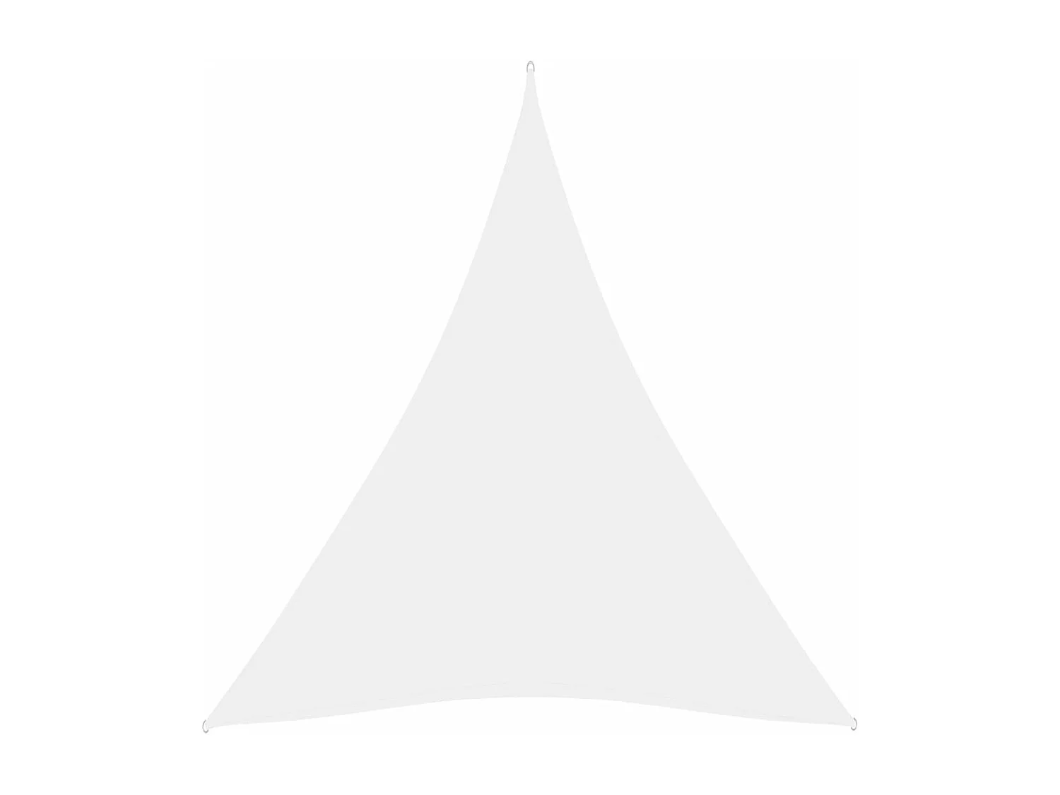 Voile d'ombrage tissu oxford triangulaire 5x6x6 m blanc FR48302