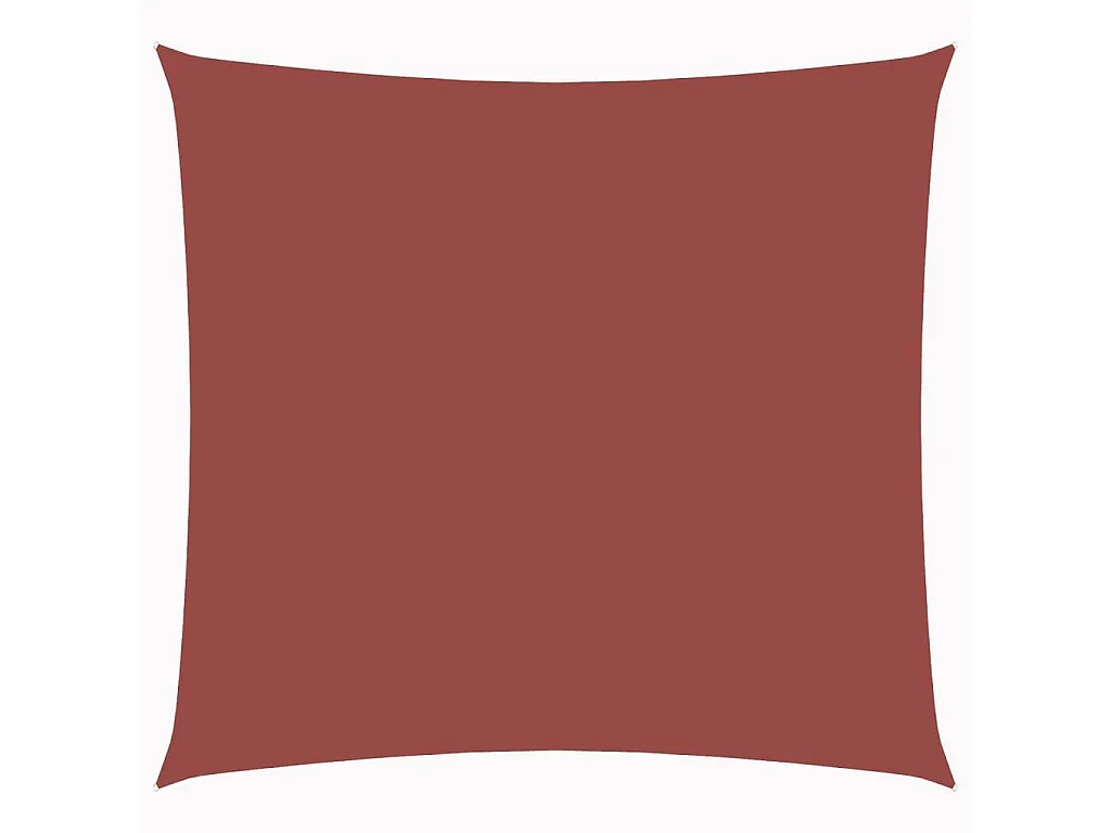 Voile d'ombrage tissu oxford carré 3x3 m terre cuite FR95578