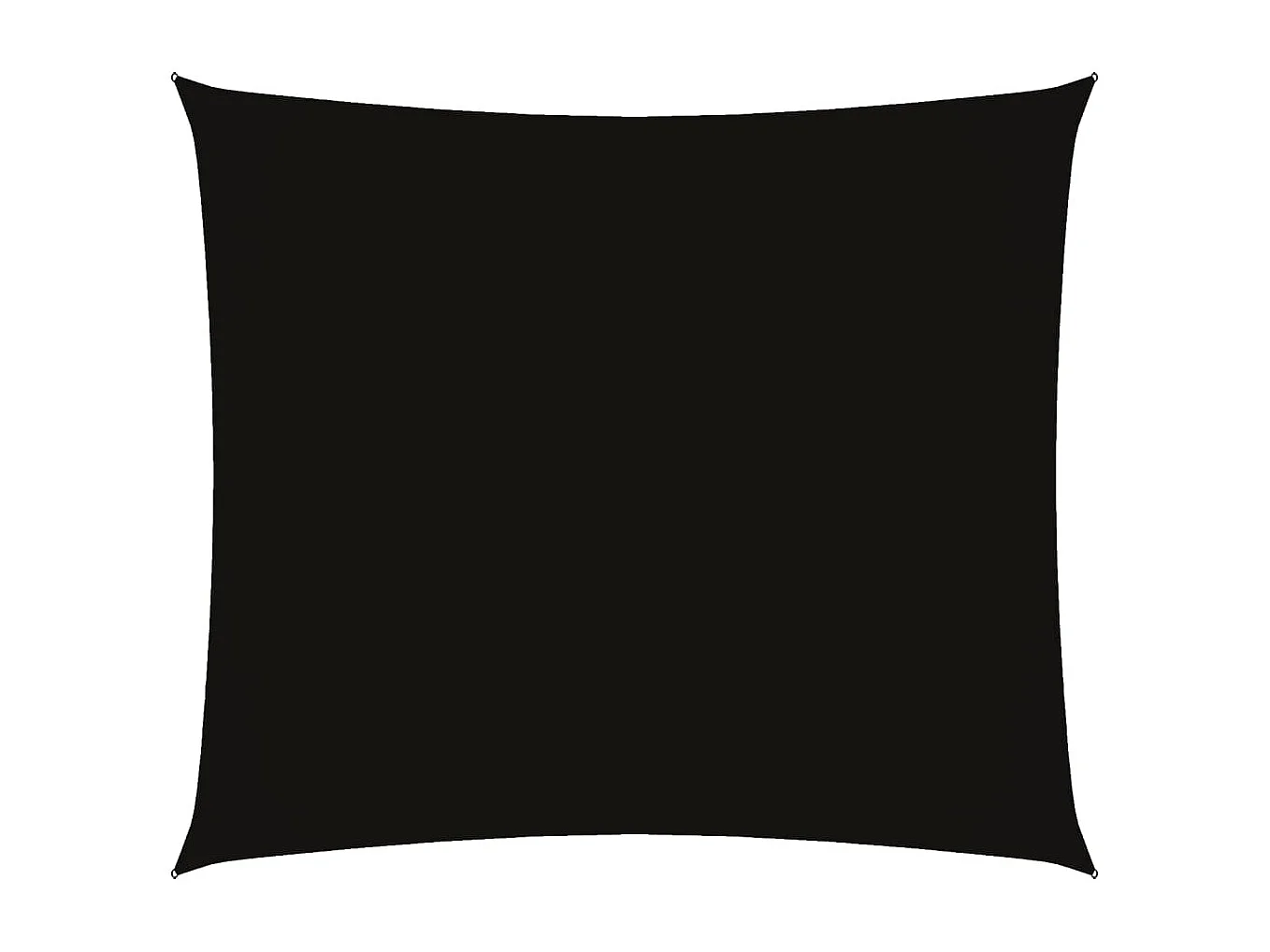 Toldo de vela rectangular tela Oxford negro 2,5x3 m ES472451