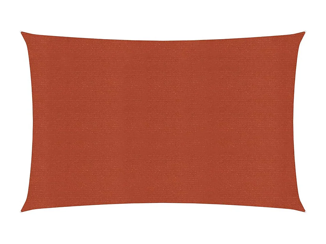 Voile d'ombrage 160 g/m² Terre cuite 2,5x5 m PEHD FR45584