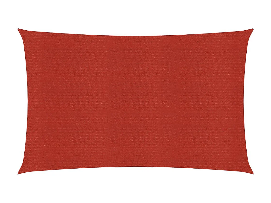 Voile d'ombrage 160 g/m² Rouge 2x4 m PEHD FR95656