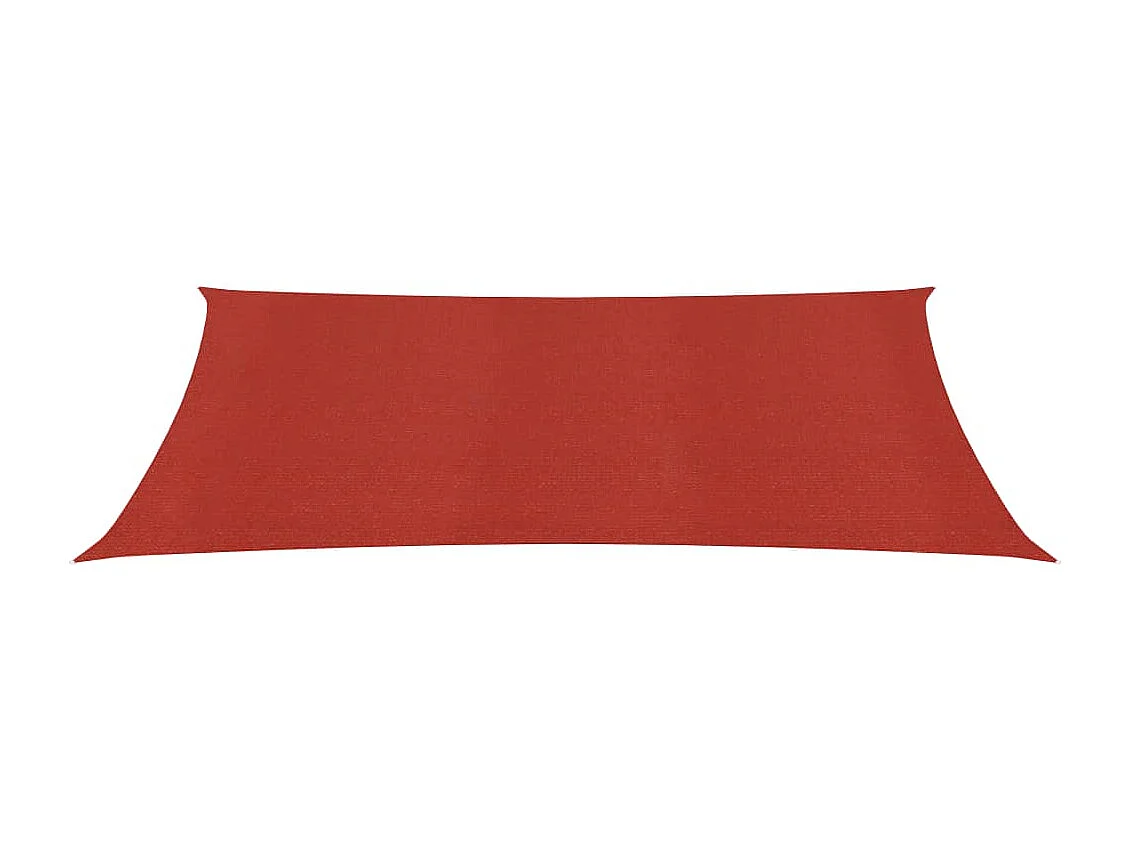 Voile d'ombrage 160 g/m² Rouge 2x4 m PEHD FR95656