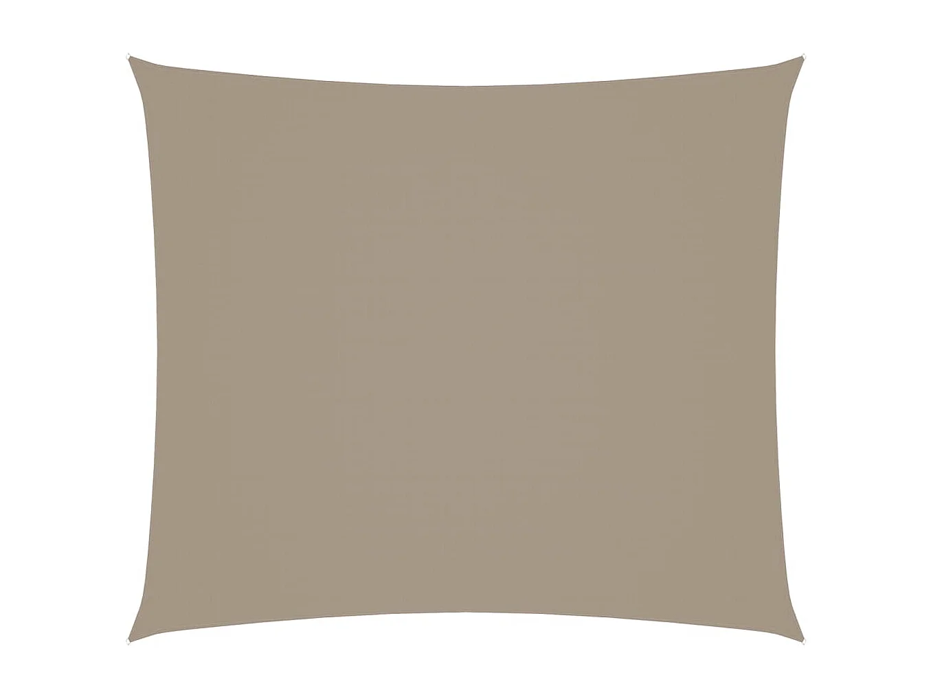 Toldo de vela rectangular tela Oxford gris taupe 2,5x3 m ES266310