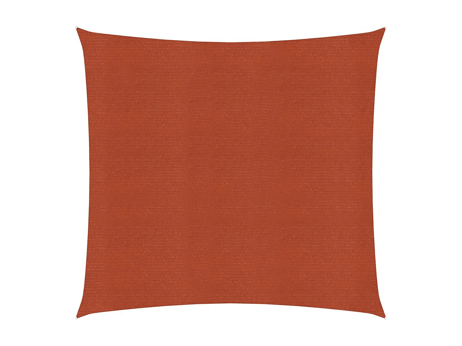 Voile d'ombrage 160 g/m² Terre cuite 4x4 m PEHD FR32926