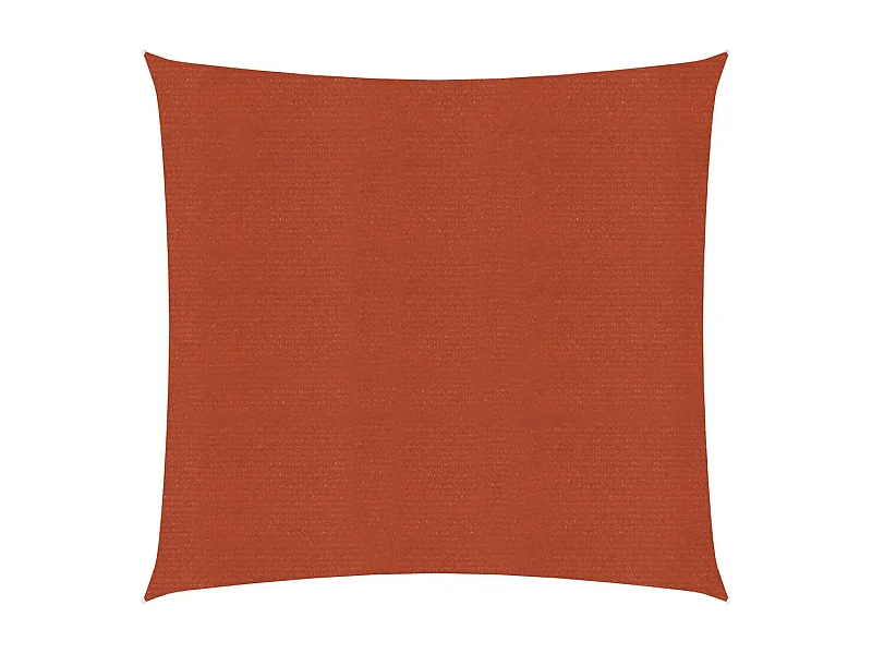 Voile d'ombrage 160 g/m² Terre cuite 4x4 m PEHD FR32926