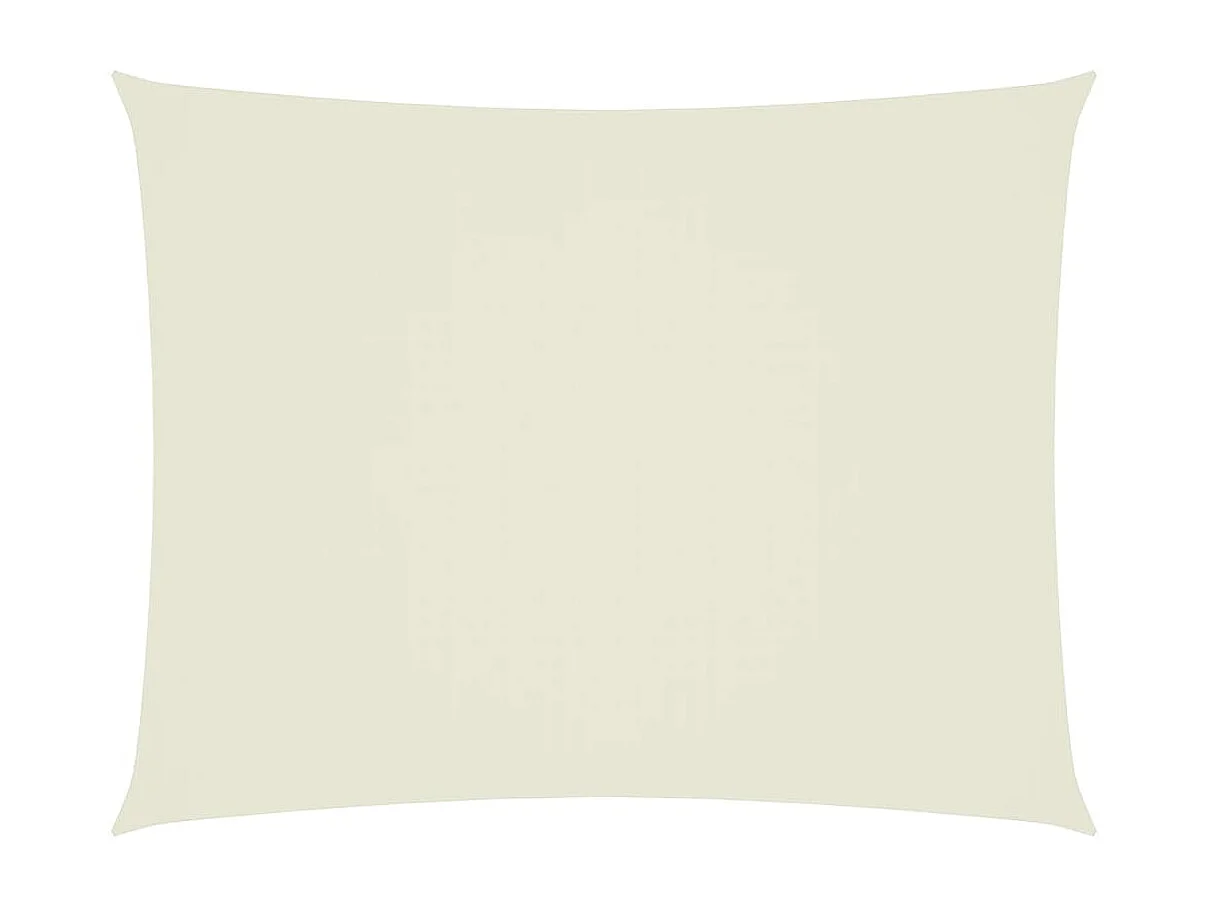 Zonnescherm rechthoekig 5x6 m oxford stof crèmekleurig BE230034