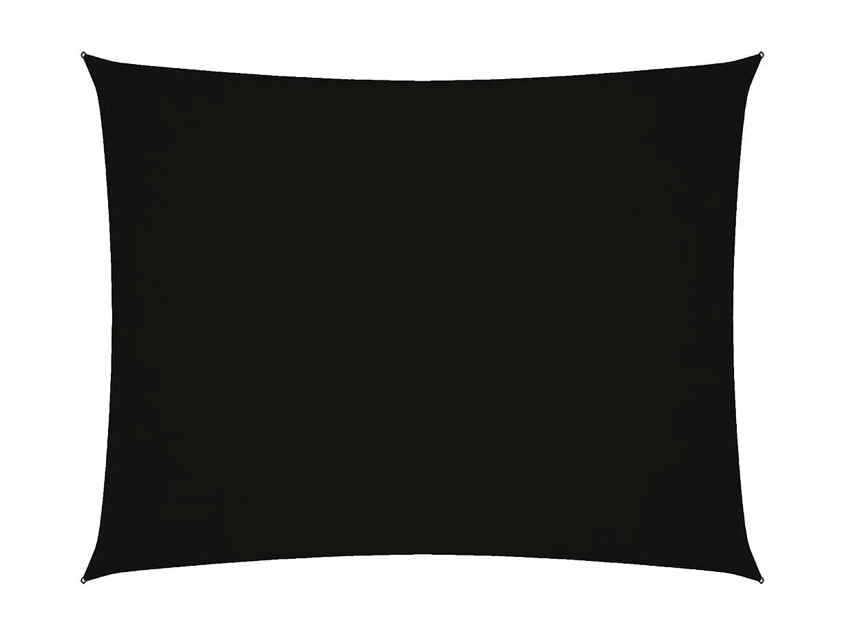 Toldo de vela rectangular tela Oxford negro 2,5x3,5 m ES839678