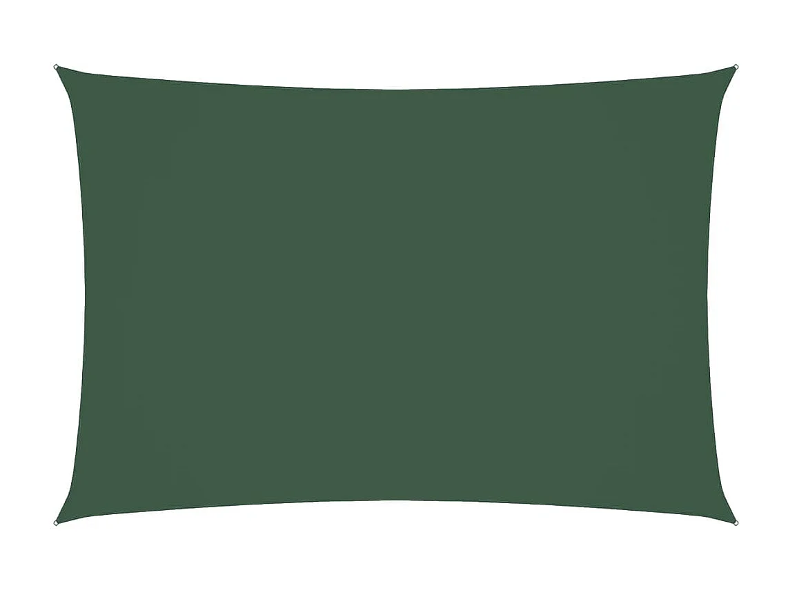 Toldo de vela rectangular tela Oxford verde oscuro 3x5 m ES151677