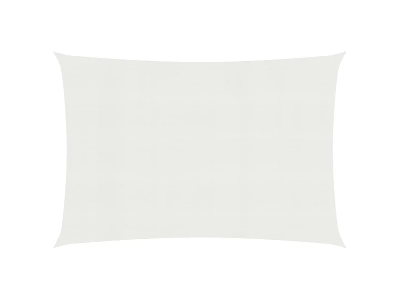 Toldo de vela blanco HDPE 160 g/m² 3x6 m ES452479