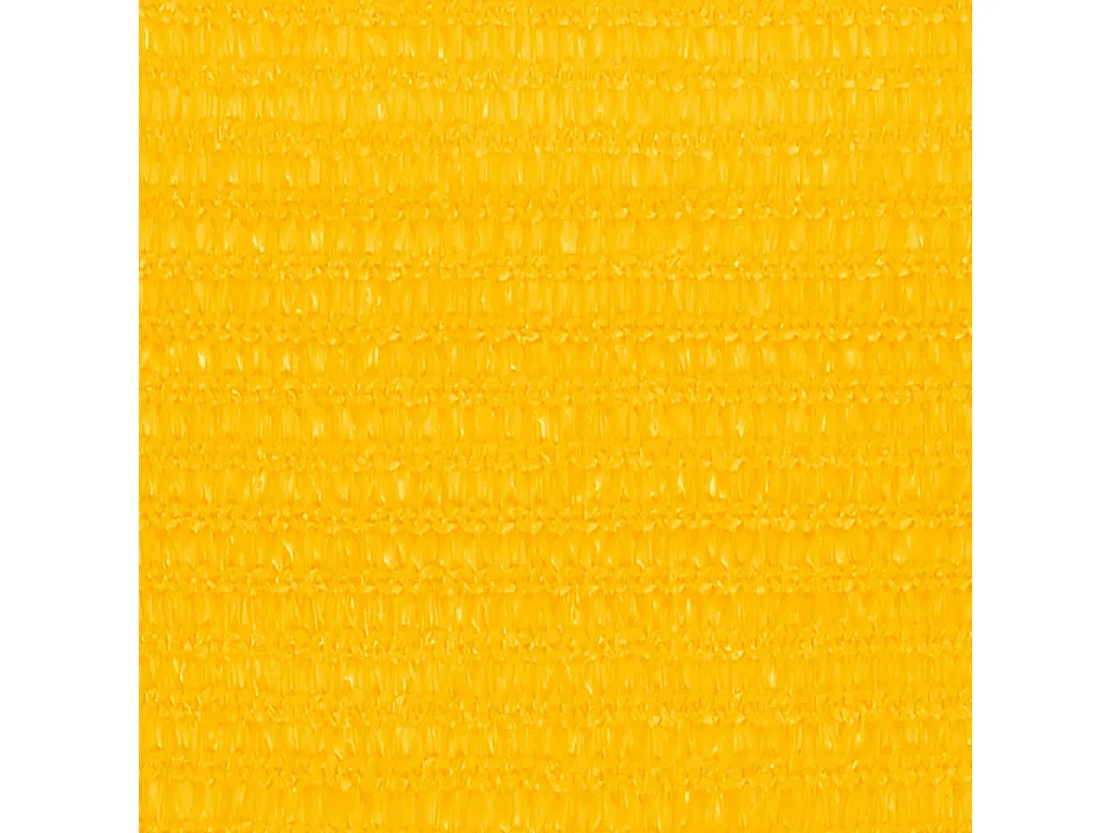 Voile d'ombrage 160 g/m² rectangulaire jaune 5x6 m PEHD FR67169