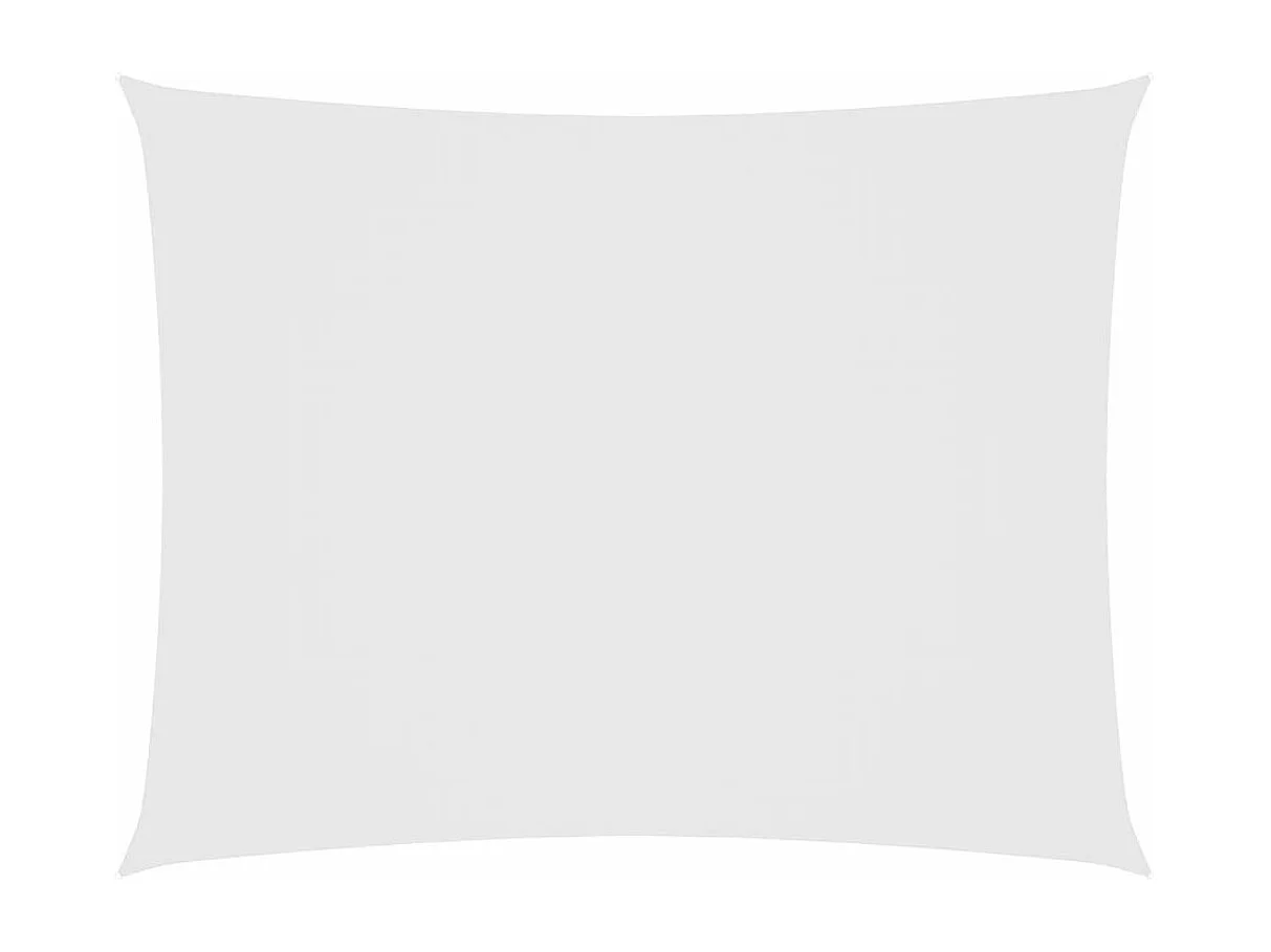 Voile d'ombrage tissu oxford rectangulaire 2,5x4 m blanc FR36119