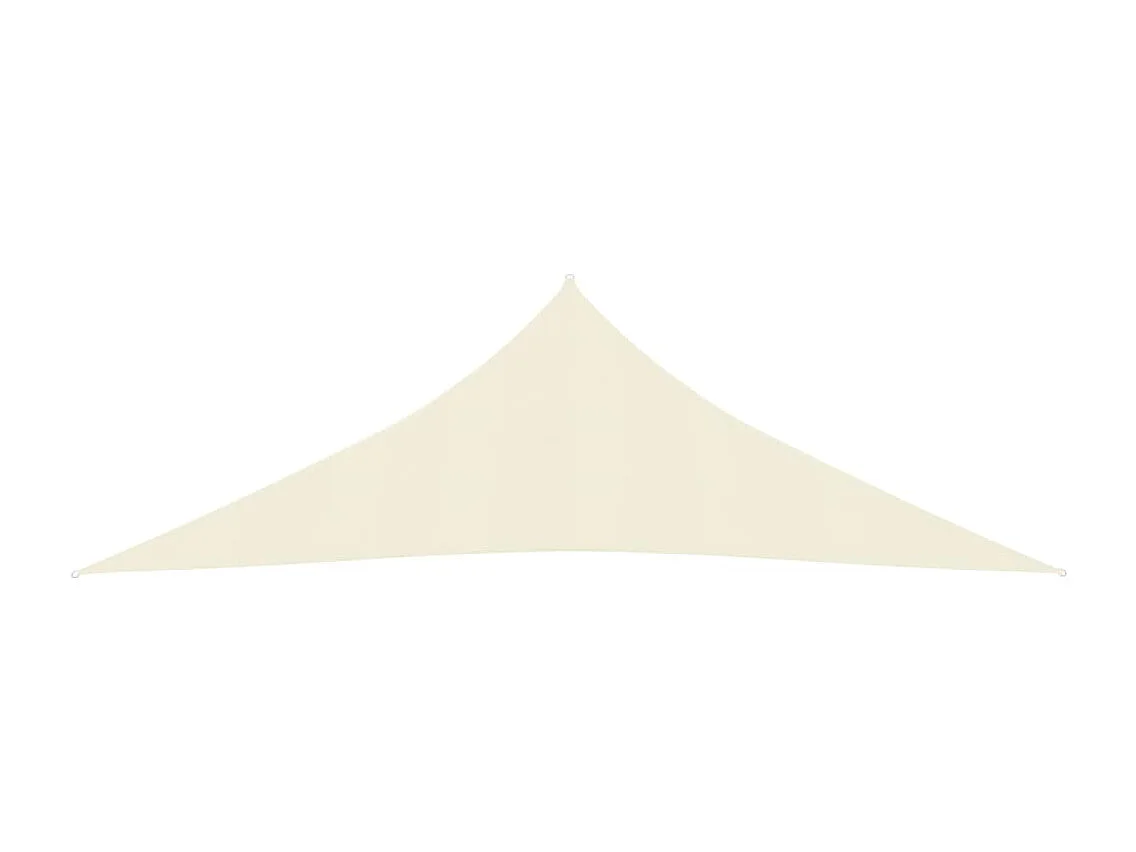 Voile d'ombrage 160 g/m² Crème 2,5x2,5x3,5 m PEHD FR92169