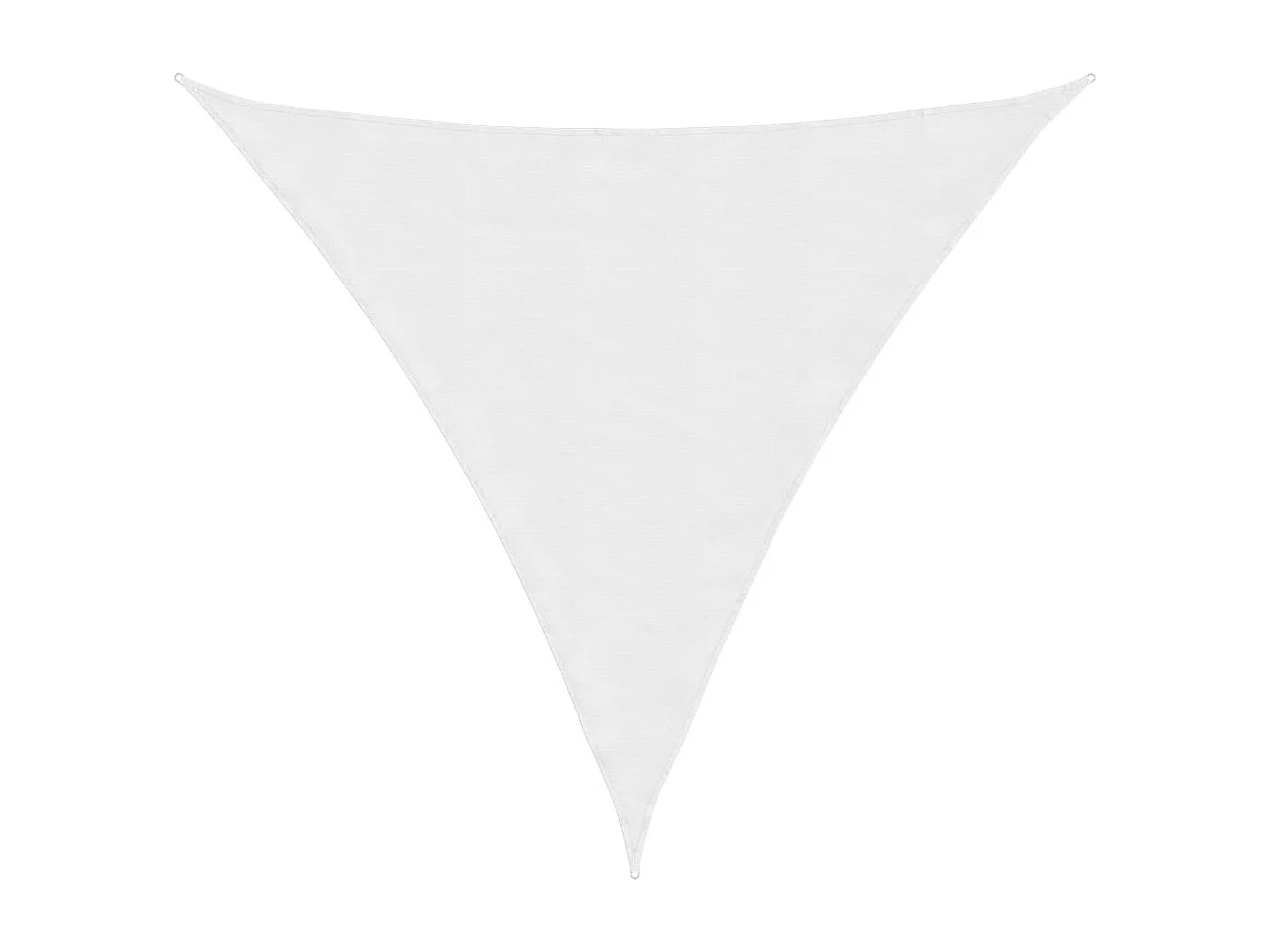 Voile d'ombrage tissu oxford triangulaire 6x6x6 m blanc FR32650