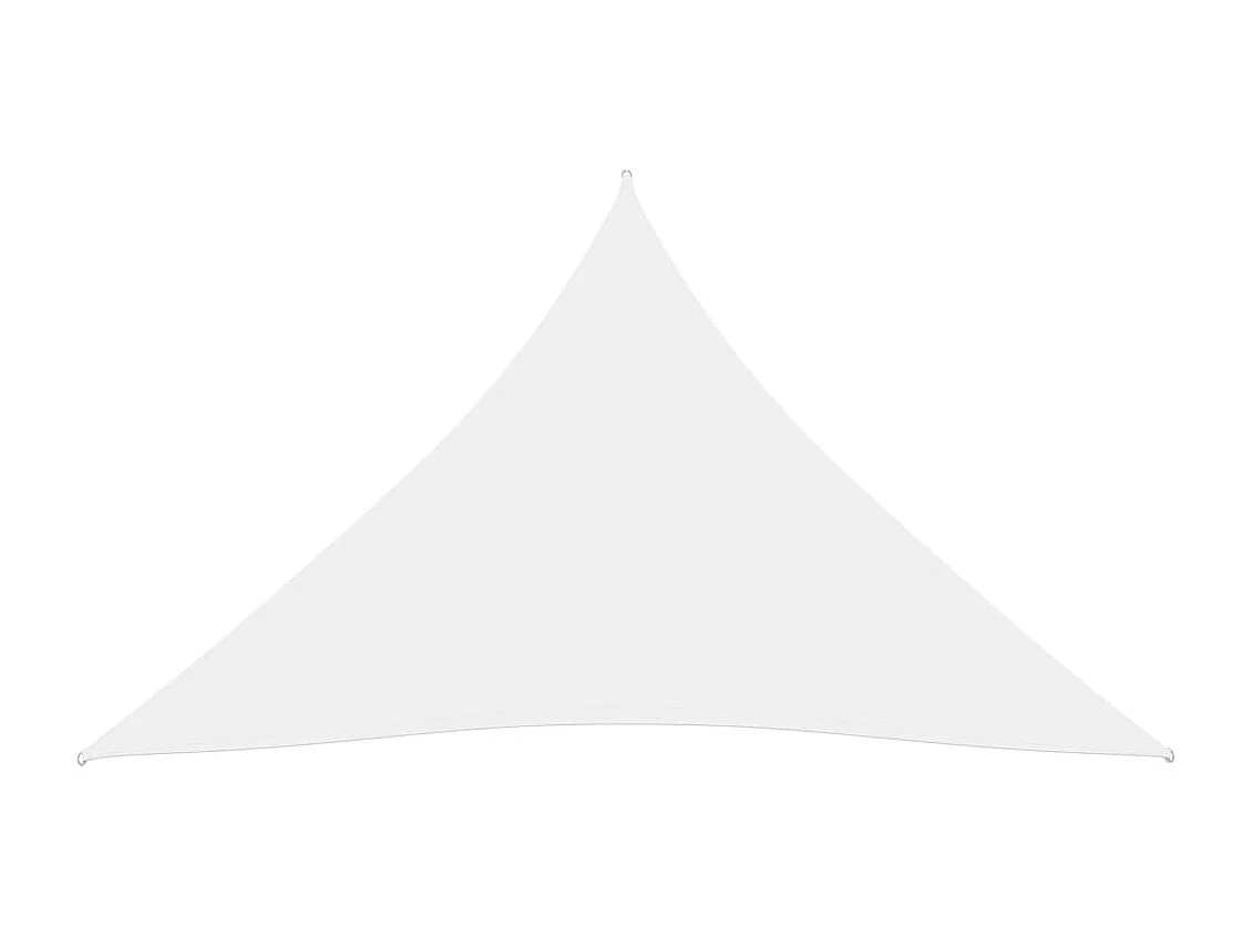 Voile d'ombrage tissu oxford triangulaire 6x6x6 m blanc FR32650