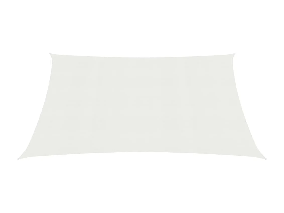 Voile d'ombrage 160 g/m² Blanc 2,5x3 m PEHD FR68903